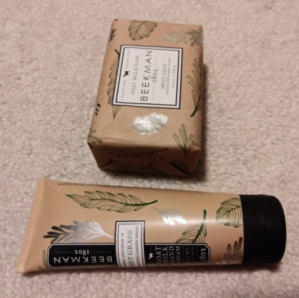 New Beekman Goat Milk Set Soap & Hand Cream